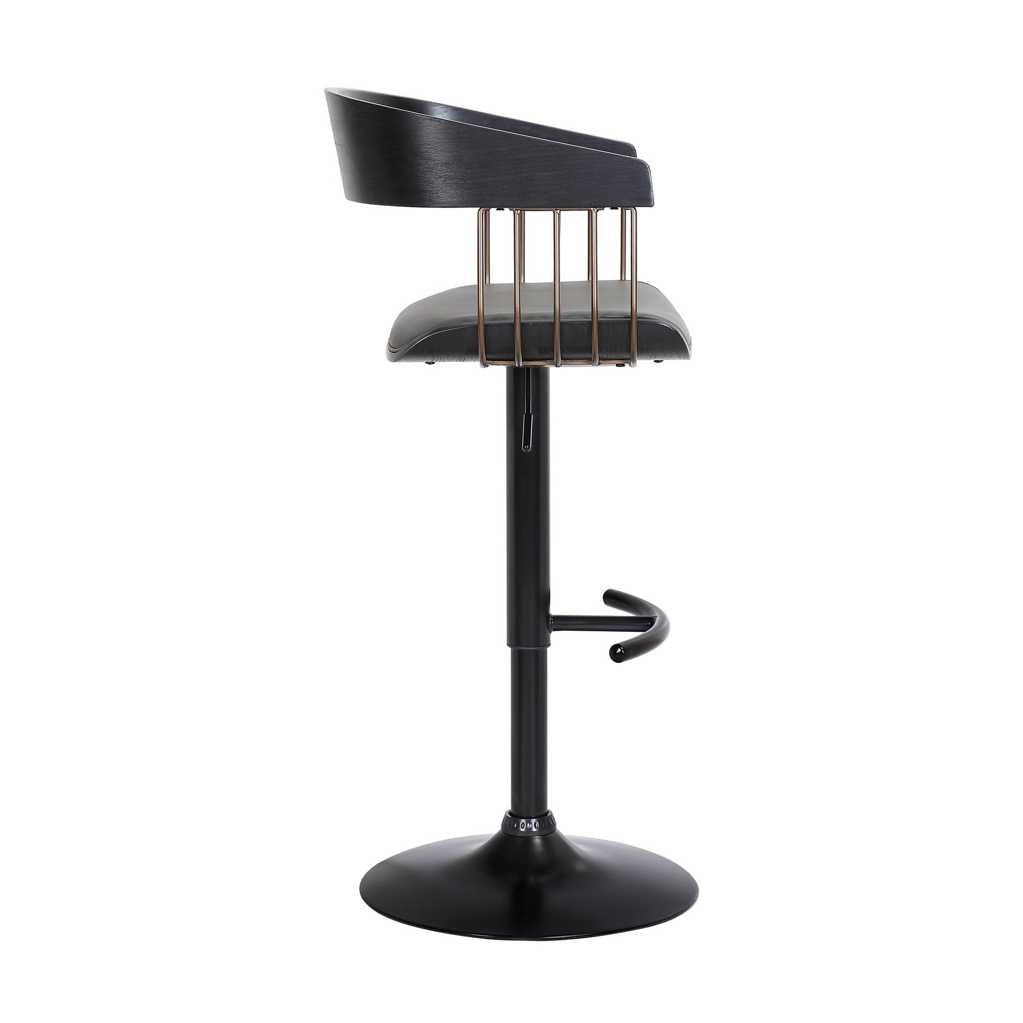 Larisa - Adjustable Wood Bar Stool - Premium Adjustable Height from Armen Living - Just $255! Shop now at brett interiors