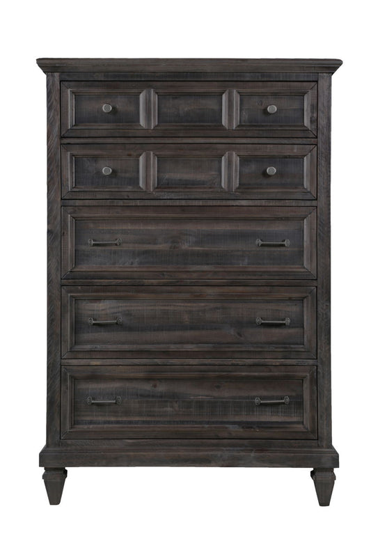 Calistoga - 5 Drawer Chest In Weathered Charcoal - Weathered Charcoal - Premium Accent Chests from Magnussen Furniture - Just $1617.50! Shop now at brett interiors