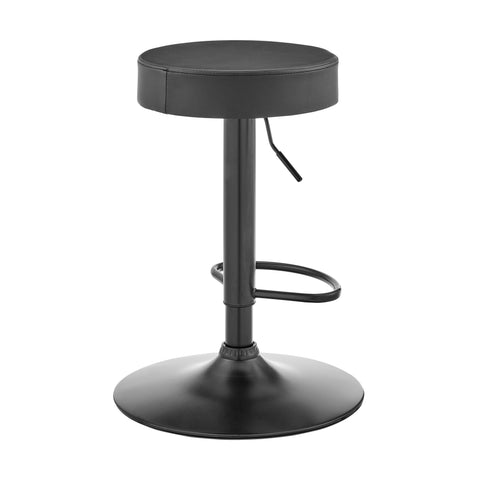 Dax - Backless Adjustable Height Bar Stool - Dark Gray - Premium Adjustable Height from Armen Living - Just $112.50! Shop now at brett interiors