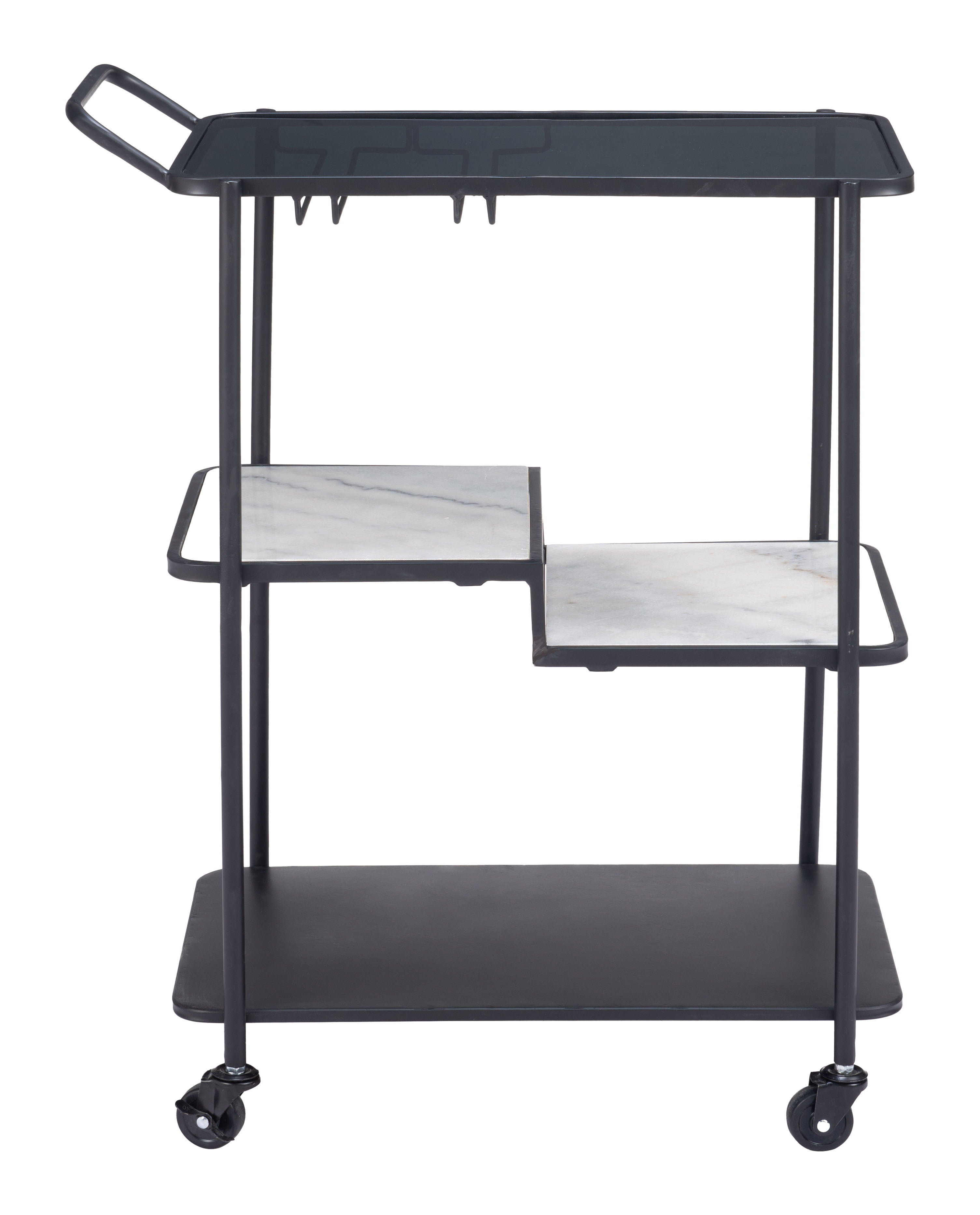 Constanza - Bar Cart - Black - Premium Bars & Bar Carts from Zuo Modern - Just $725! Shop now at brett interiors