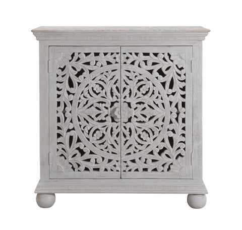 Bree - Two Door Cabinet - Sandblast Whitewash - Premium Accent Cabinets from Coast2Coast Home - Just $2887.50! Shop now at brett interiors