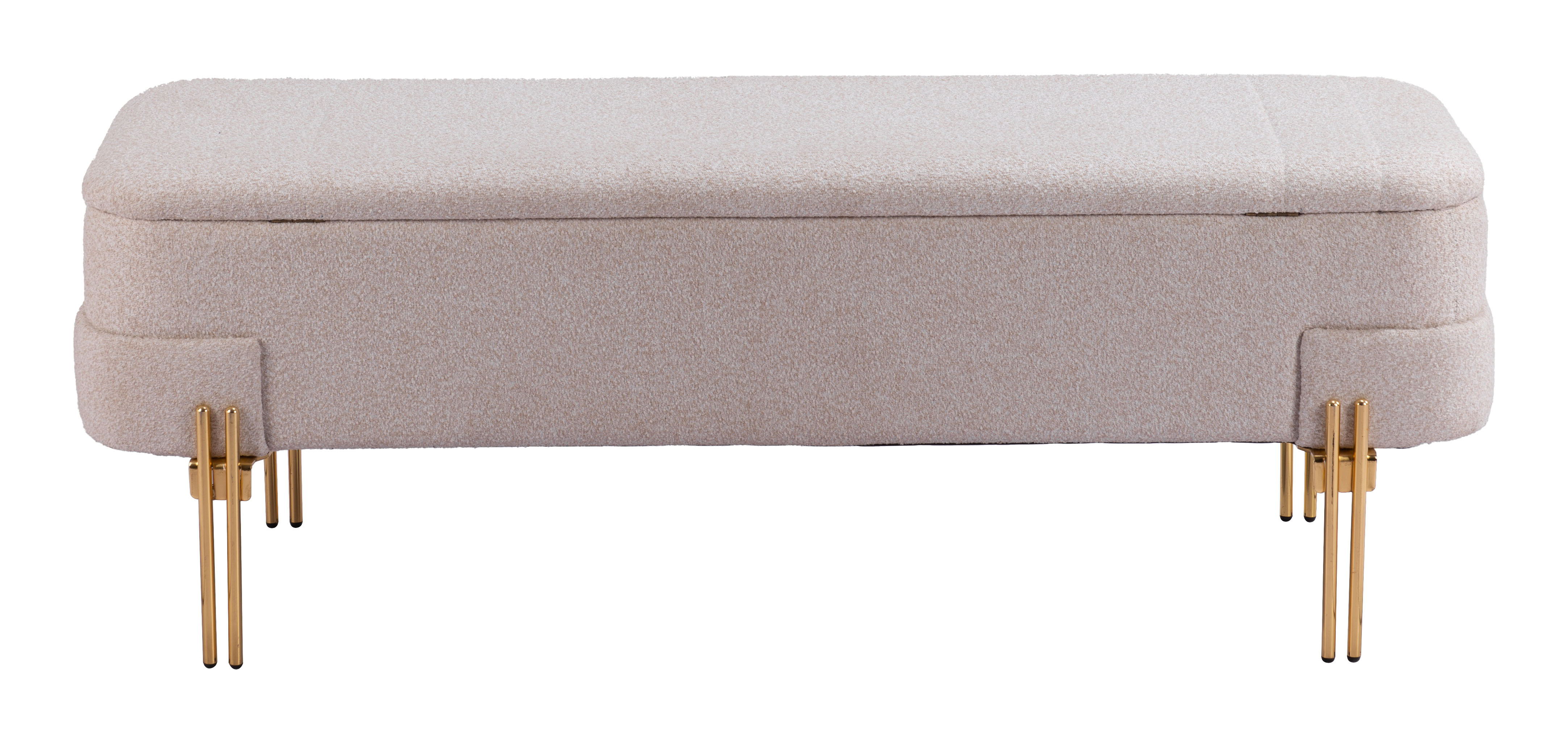 Lebreton - Storage Bench - Oatmeal Beige - Premium Storage Benches from Zuo Modern - Just $825! Shop now at brett interiors