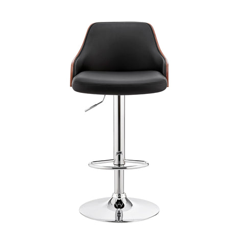 Asher - Adjustable Bar Stool - Premium Adjustable Height from Armen Living - Just $200! Shop now at brett interiors