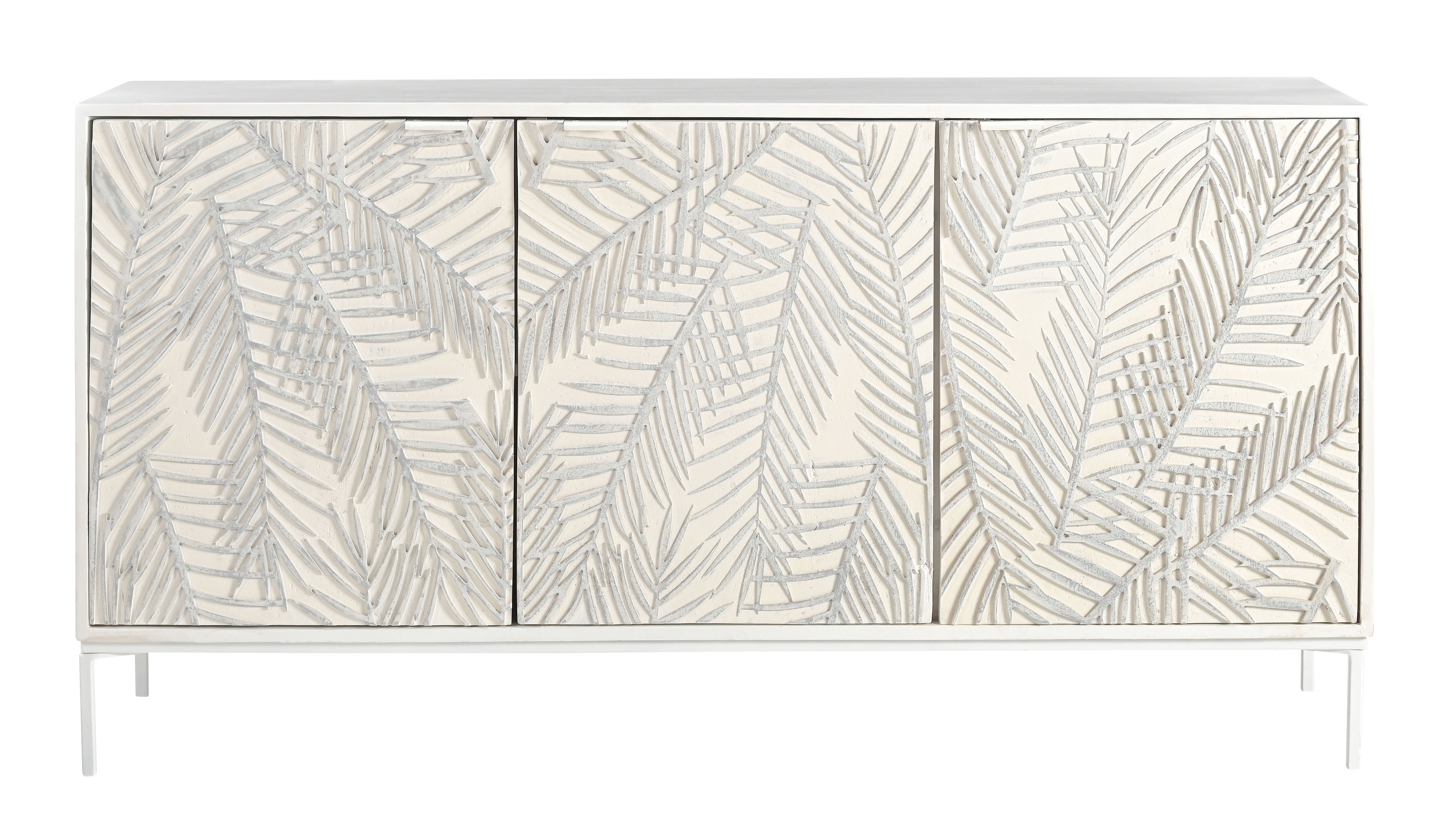 Cloudfield - Three Door Credenza - Weathered White - Premium Credenzas from Coast2Coast Home - Just $4125! Shop now at brett interiors