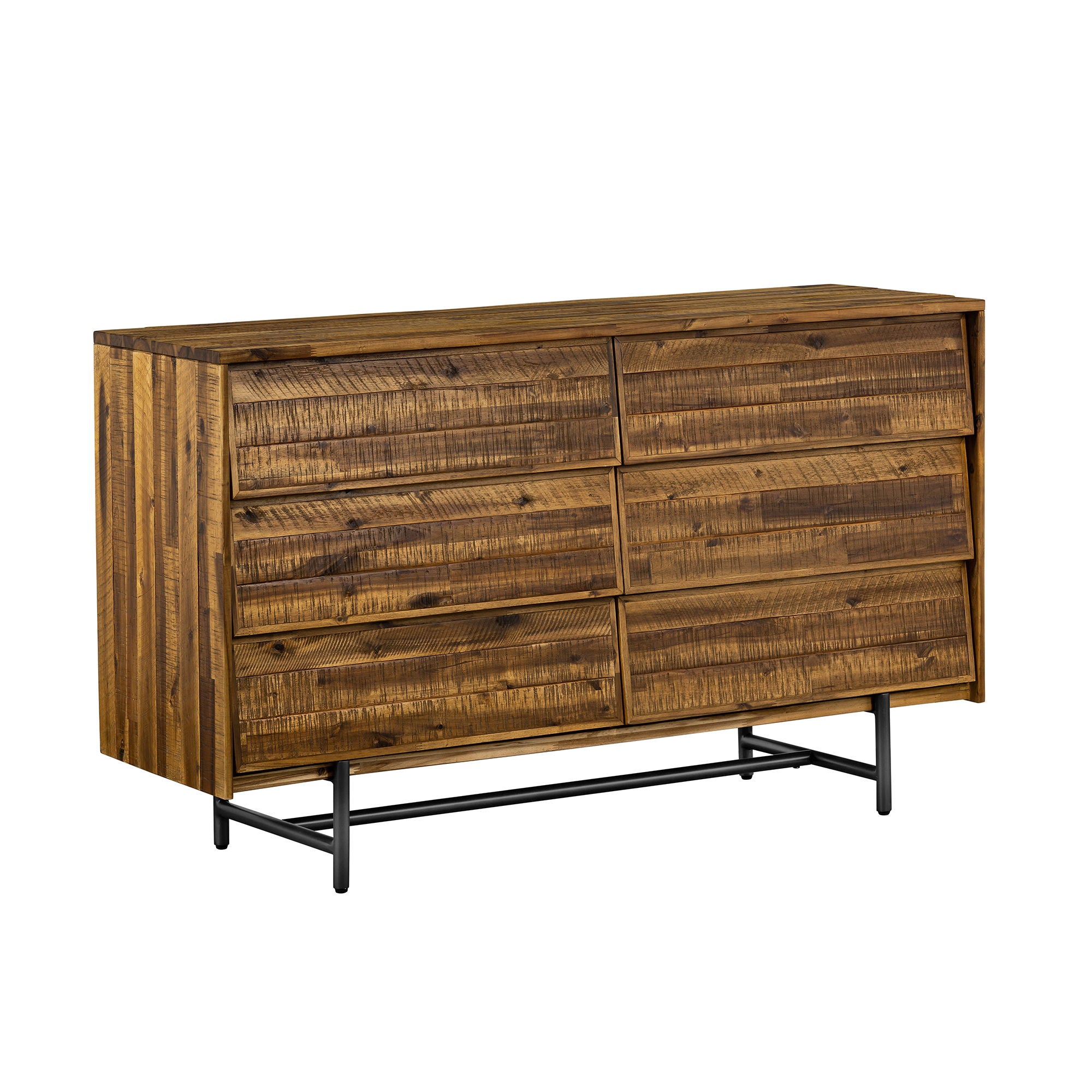 Cusco - Rustic 6 Drawer Dresser - Antique Acacia - Premium Dressers from Armen Living - Just $1387.50! Shop now at brett interiors