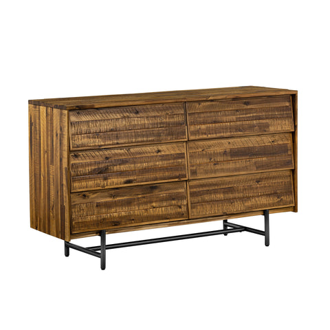 Cusco - Rustic 6 Drawer Dresser - Antique Acacia - Premium Dressers from Armen Living - Just $1387.50! Shop now at brett interiors