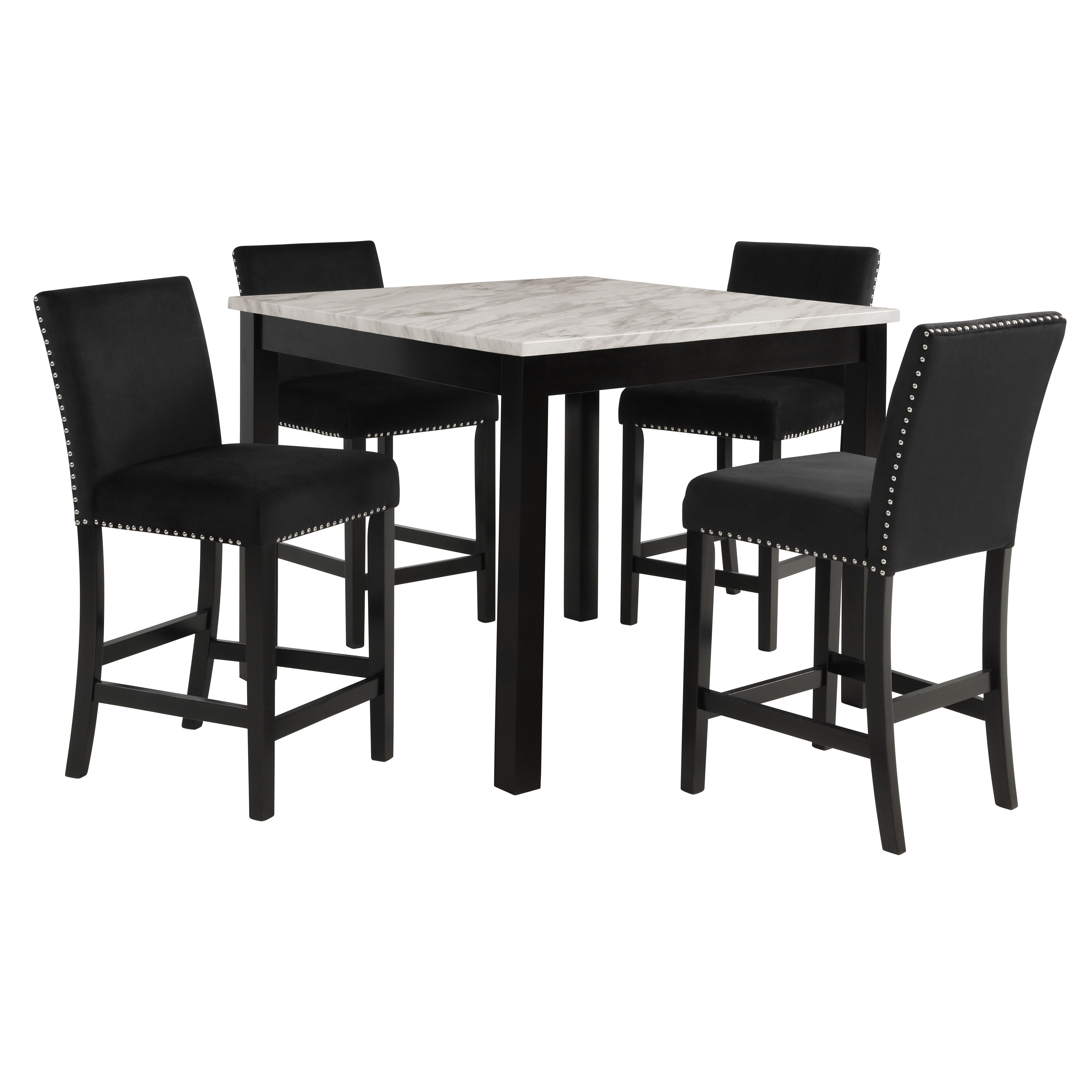 Celeste - Counter Table & 4 Chairs - Premium 5 Piece Dining Room Sets from New Classic - Just $747.50! Shop now at brett interiors