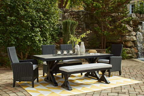 Beachcroft - Outdoor Dining Set - Premium 7 Piece Outdoor Sets from Signature Design by Ashley® - Just $4744.20! Shop now at brett interiors