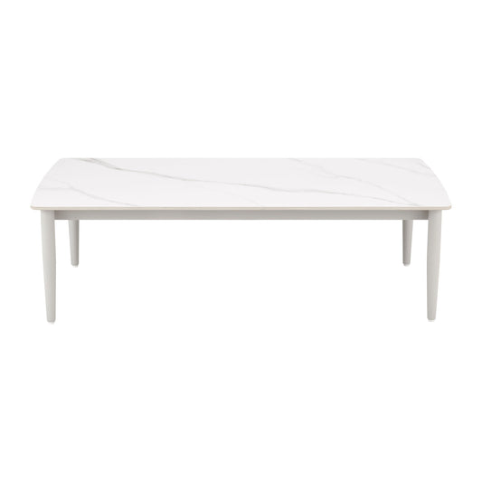 Rhodes - Outdoor Patio Rectangular Coffee Table - Light Gray - Premium Coffee Tables from Armen Living - Just $600! Shop now at brett interiors