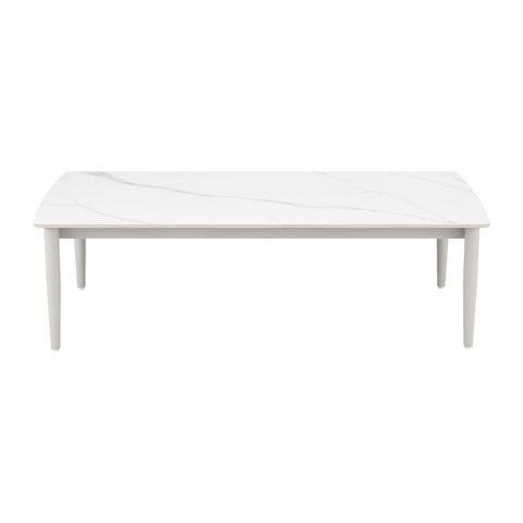 Rhodes - Outdoor Patio Rectangular Coffee Table - Light Gray - Premium Coffee Tables from Armen Living - Just $600! Shop now at brett interiors