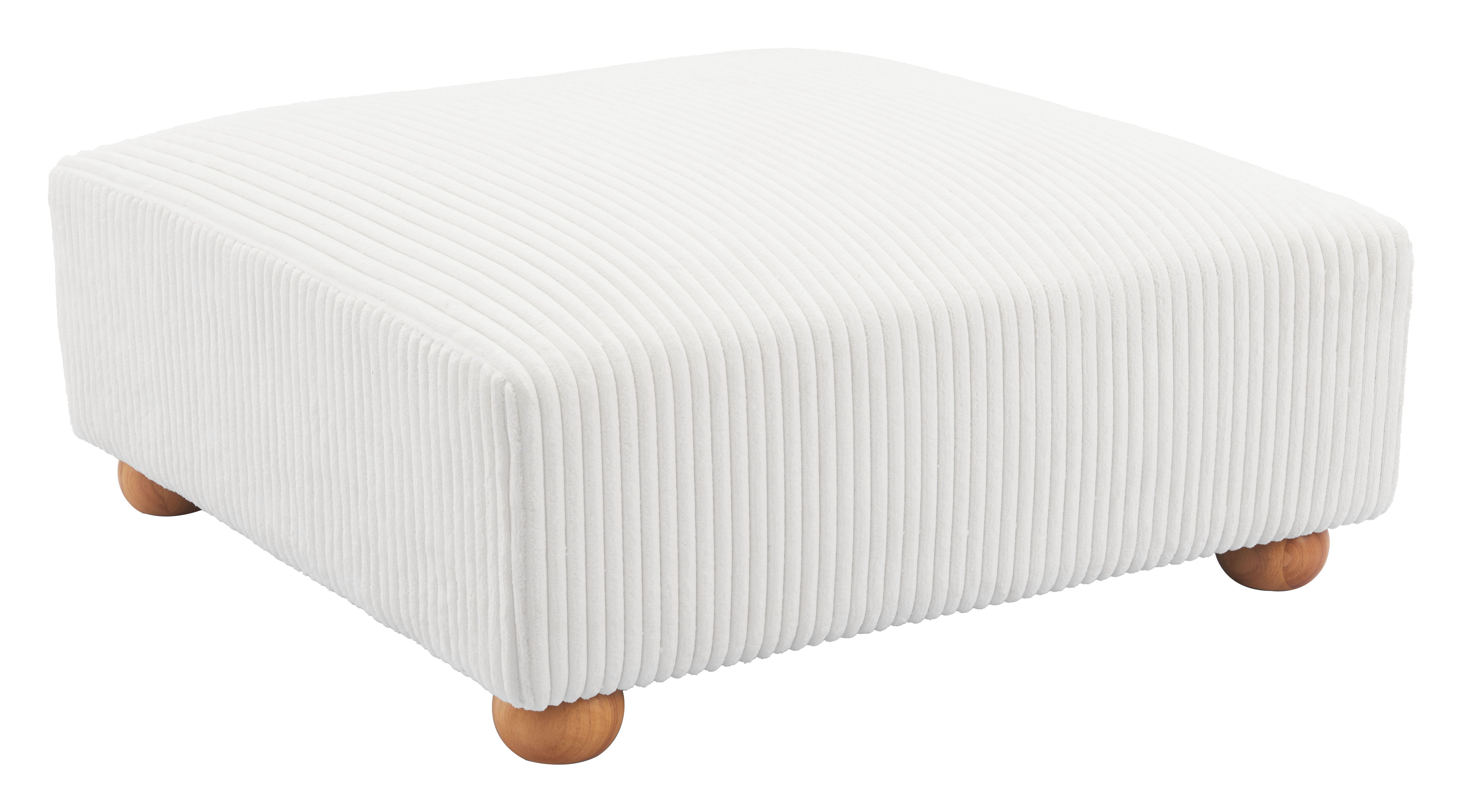 Tayte - Ottoman - White - Premium Upholstered Ottomans from Zuo Modern - Just $1575! Shop now at brett interiors