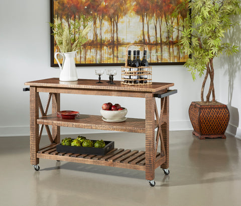 Jamison - Castered Cart - Celebrity Distressed Brown - Premium Bars & Bar Carts from Coast2Coast Home - Just $2310! Shop now at brett interiors