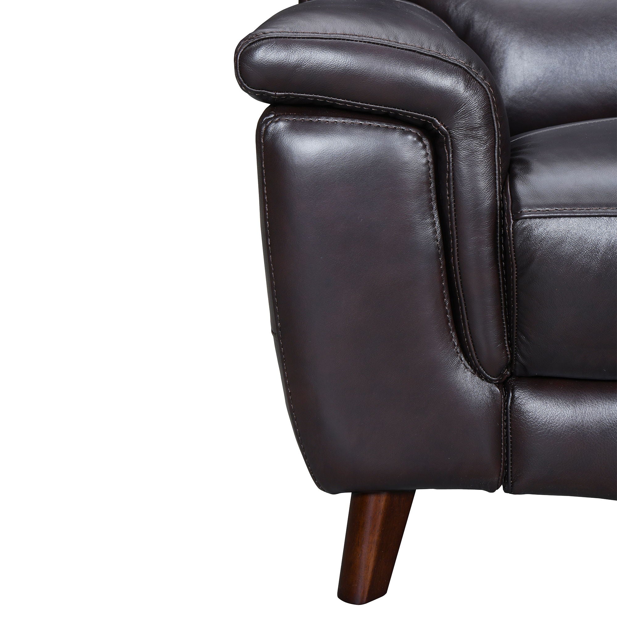 Lizette - Leather Power Recliner Loveseat With USB - Brown - Premium Reclining Loveseats from Armen Living - Just $3085! Shop now at brett interiors