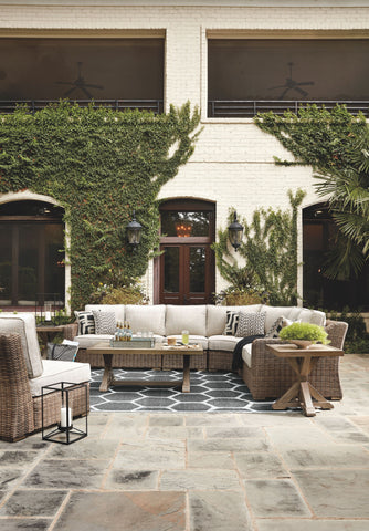 Beachcroft - Sectional Lounge Set - Premium 5 Piece Outdoor Sets from Signature Design by Ashley® - Just $5055.63! Shop now at brett interiors