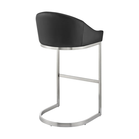 Katherine - Bar Stool - Brushed Steel - Premium Counter Height (24"-27") from Armen Living - Just $337.50! Shop now at brett interiors