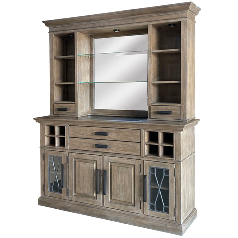 Sundance Dining - Buffet and Bar Display Hutch - Sandstone - Premium Hutches & Buffets from Parker House - Just $2372.50! Shop now at brett interiors