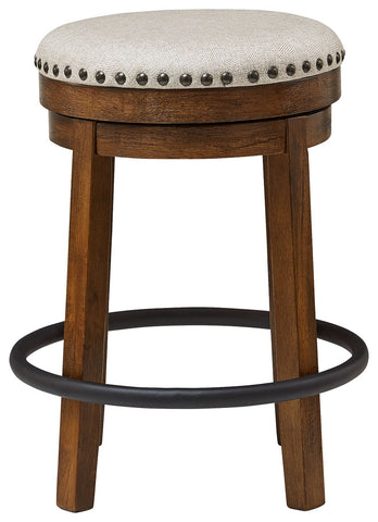 Valebeck - Upholstered Swivel Stool - Premium Counter Height (24"-27") from Signature Design by Ashley® - Just $179.03! Shop now at brett interiors