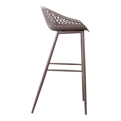 Piazza - Outdoor Barstool Barstool (Set of 2) - Gray - Premium Chair Sets from Moe's Home Collection - Just $497.50! Shop now at brett interiors