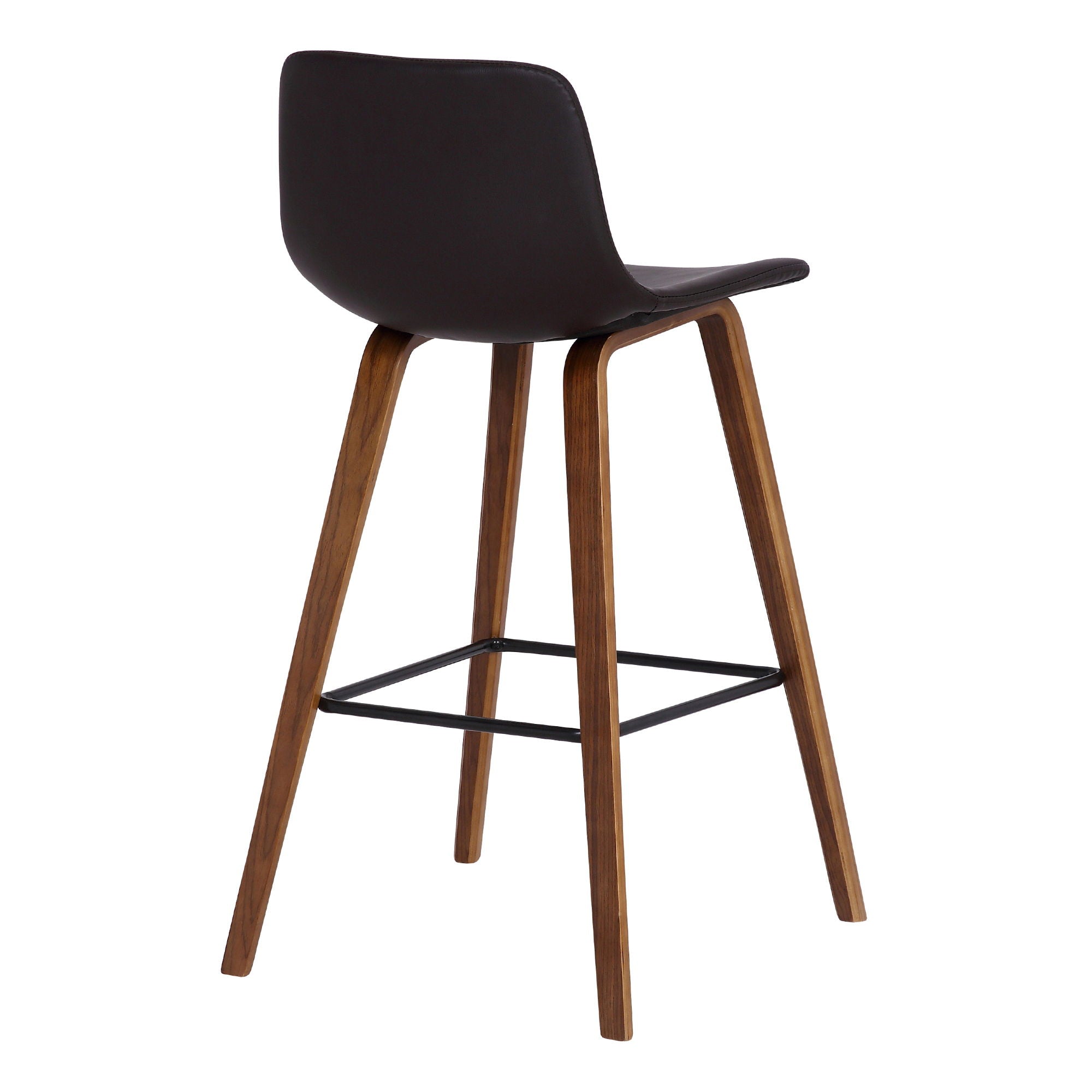 Maddie - 26" Contemporary Barstool - Walnut / Brown - Premium Bar Height (28"-30") from Armen Living - Just $182.50! Shop now at brett interiors