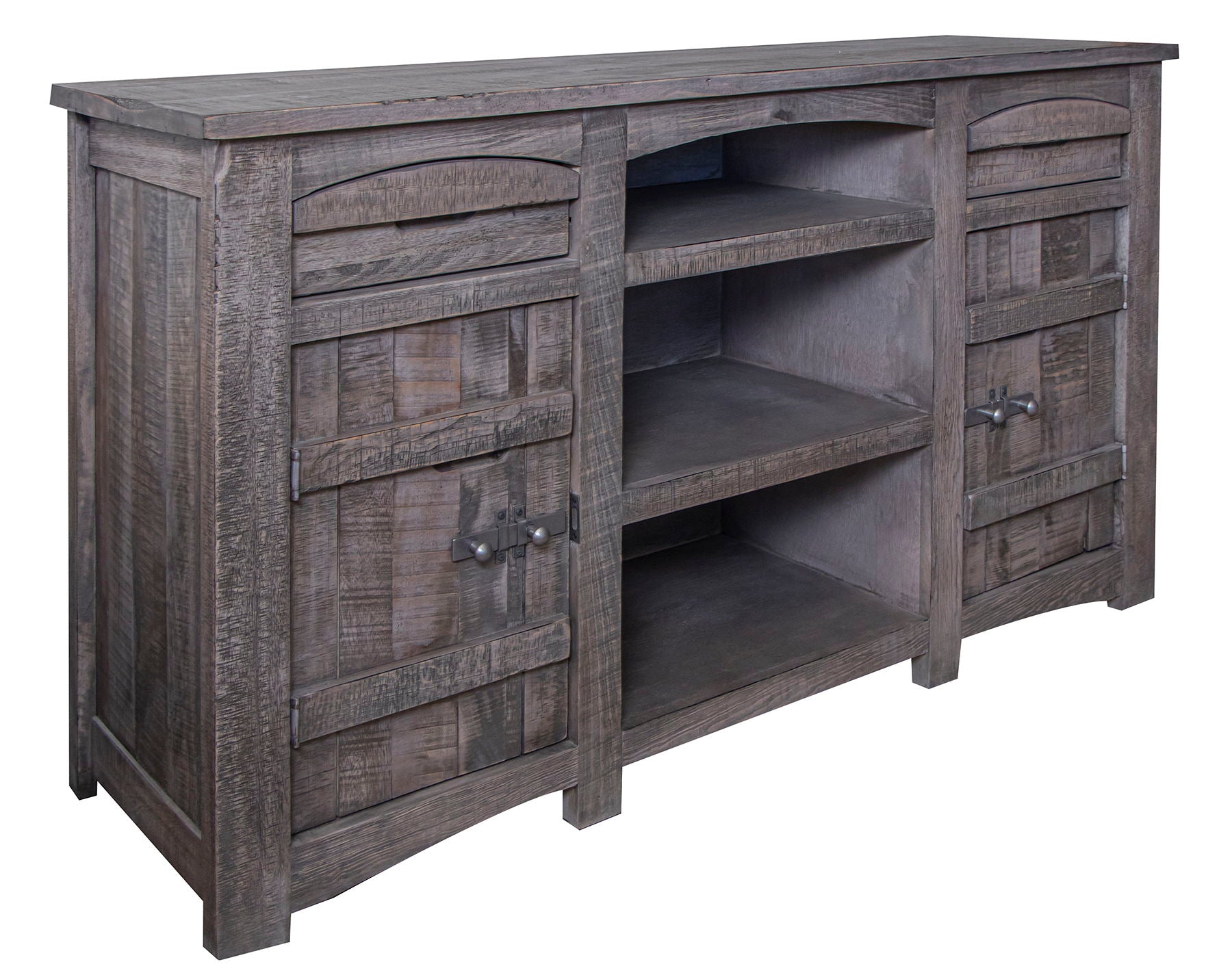 San Antonio - 60" TV Stand / Console - Dark Gray - Premium TV Stands from International Furniture Direct - Just $1107.50! Shop now at brett interiors