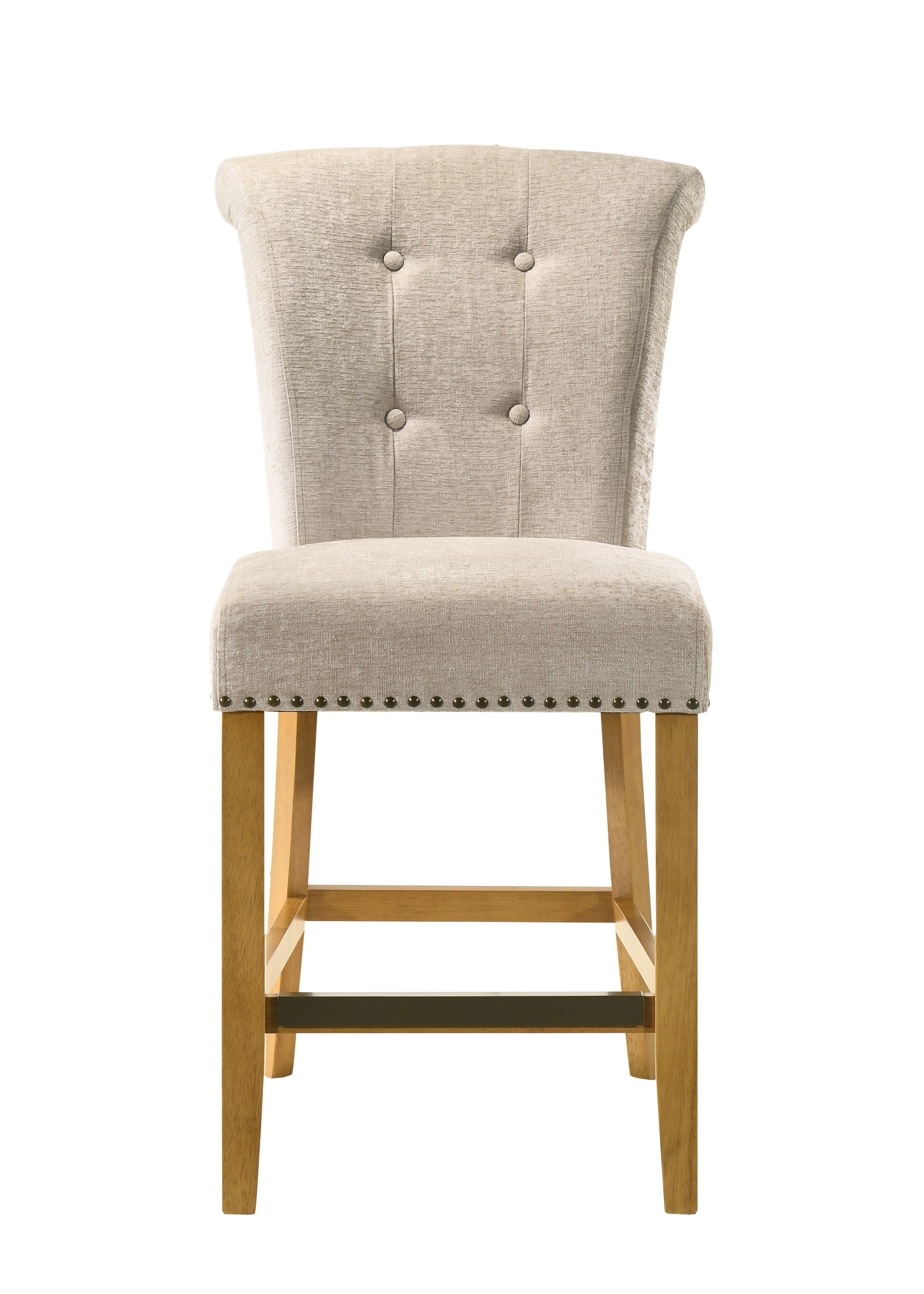 Auggie - 20.5" Fabric Counter Height Chair With Nailhead Trim - Premium Counter Height (24"-27") from Lilola Home - Just $124! Shop now at brett interiors