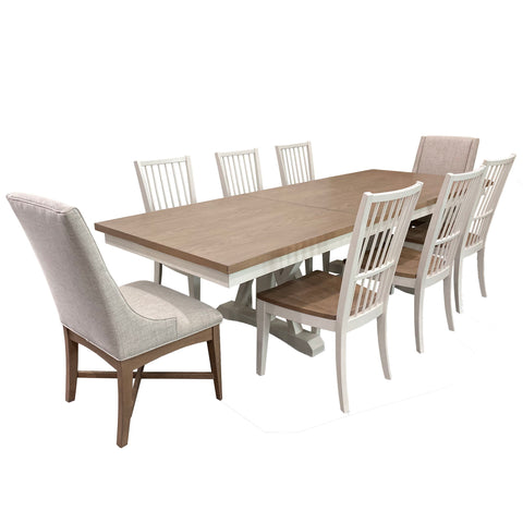 Americana Modern Dining - Trestle Dining Table - Cotton - Premium Dining Tables from Parker House - Just $1122.50! Shop now at brett interiors