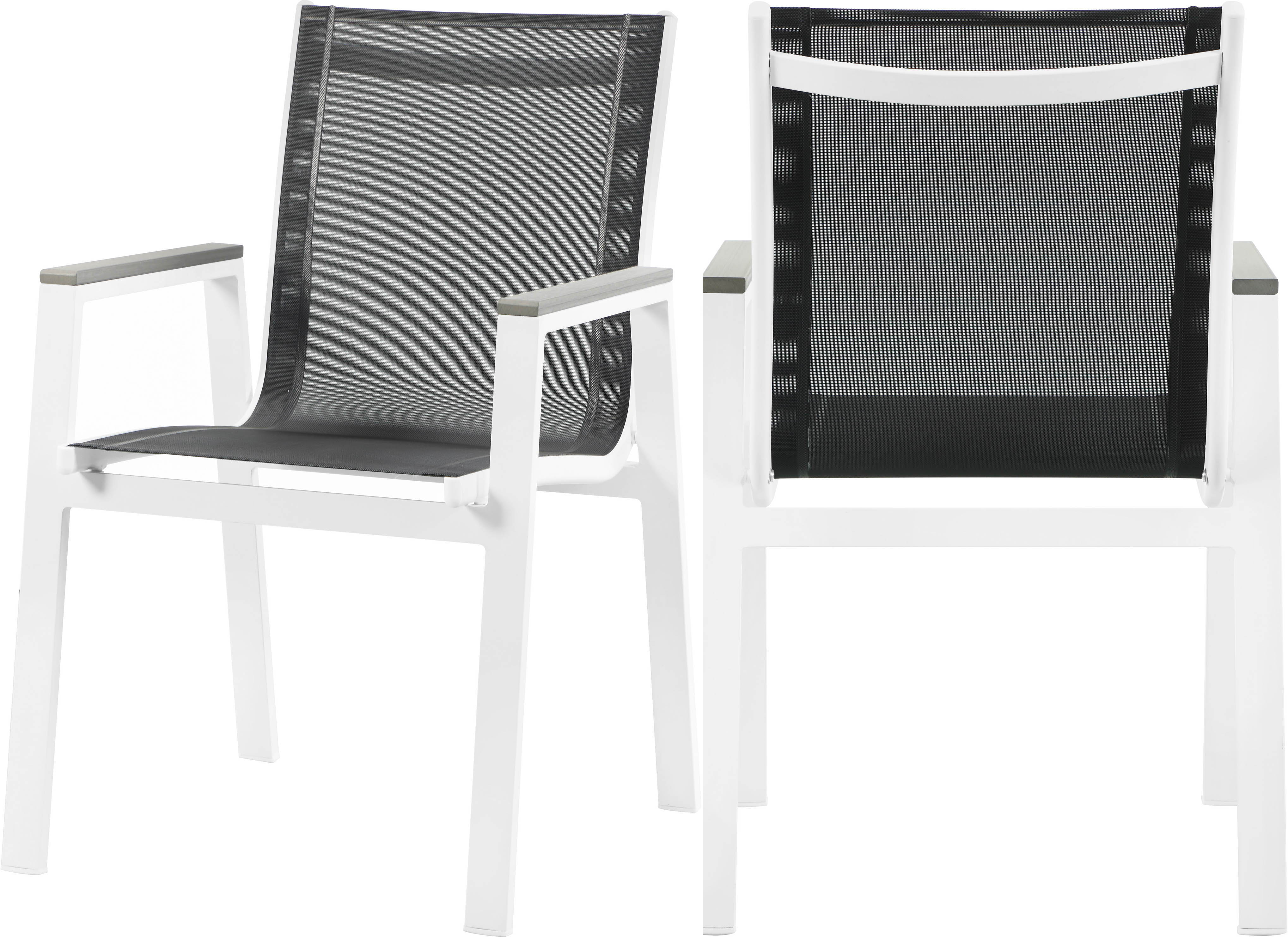 Nizuc - Outdoor Patio Dining Arm Chair Set - Premium Chair Sets from Meridian Furniture - Just $800! Shop now at brett interiors