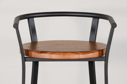 Metroflex - Barstool With Wood Seat - Premium Bar Height (28"-30") from Sunny Designs - Just $230! Shop now at brett interiors