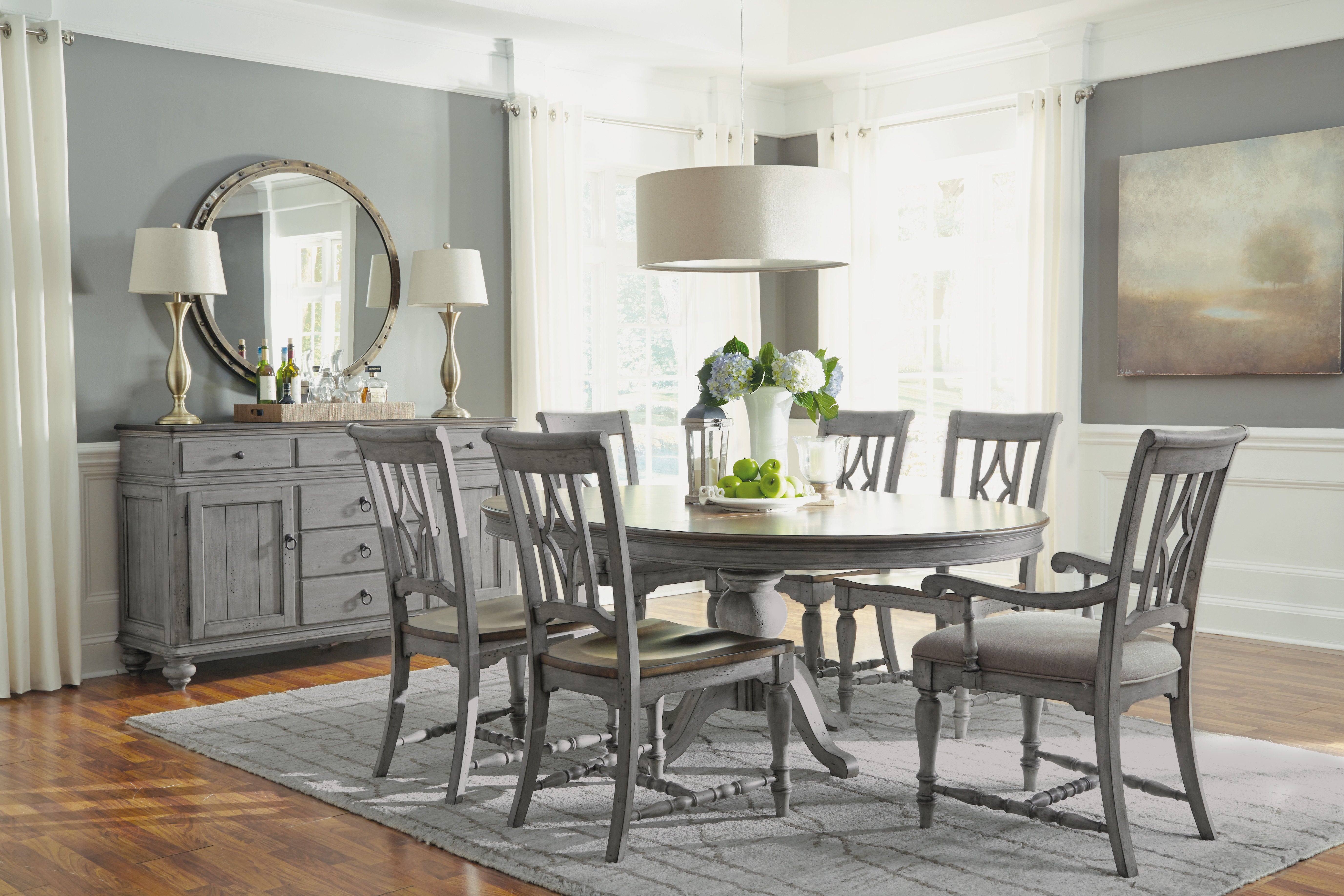 Plymouth - Round Pedestal Dining Table - Premium Dining Tables from Flexsteel - Just $1175! Shop now at brett interiors