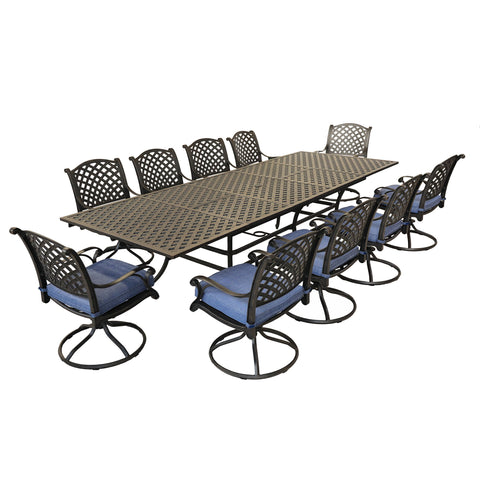 Rectangular Dining Set With Cushions - Premium 8 + Piece Outdoor Sets from Gather Craft - Just $6142! Shop now at brett interiors