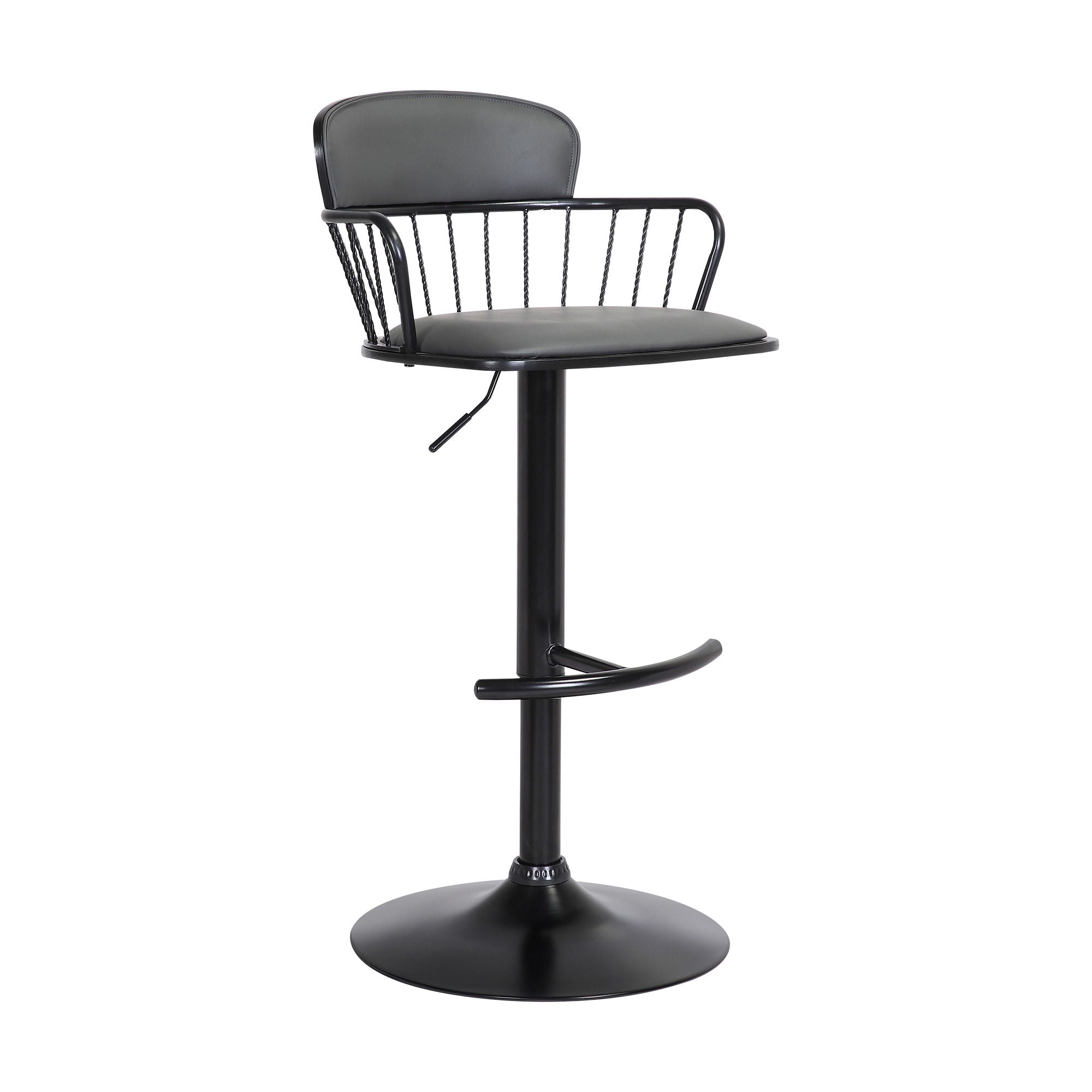 Nash - Adjustable Wood Bar Stool - Premium Adjustable Height from Armen Living - Just $222.50! Shop now at brett interiors