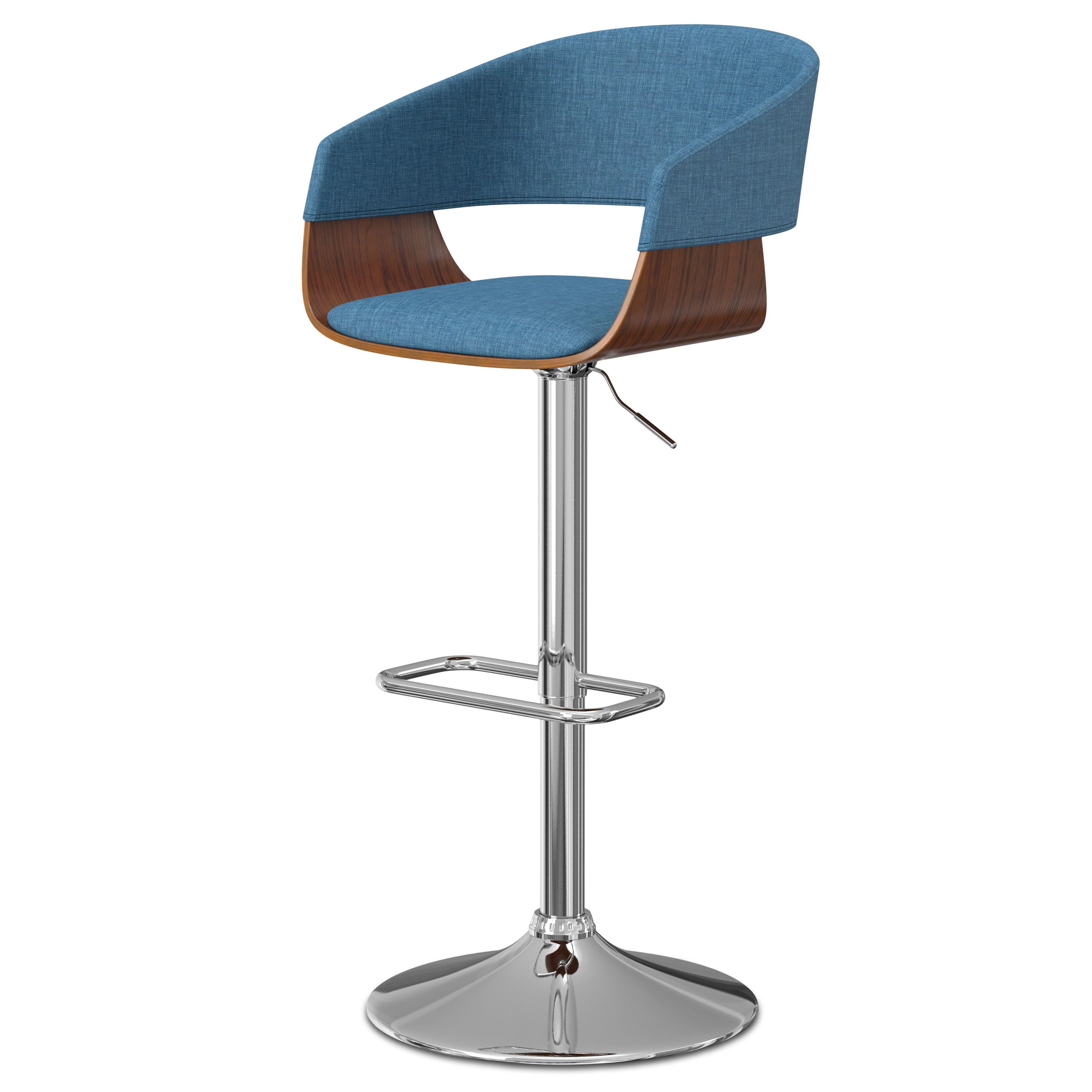 Lowell - Adjustable Swivel Bar Stool - Premium Bar Height (28"-30") from Simpli Home - Just $202! Shop now at brett interiors