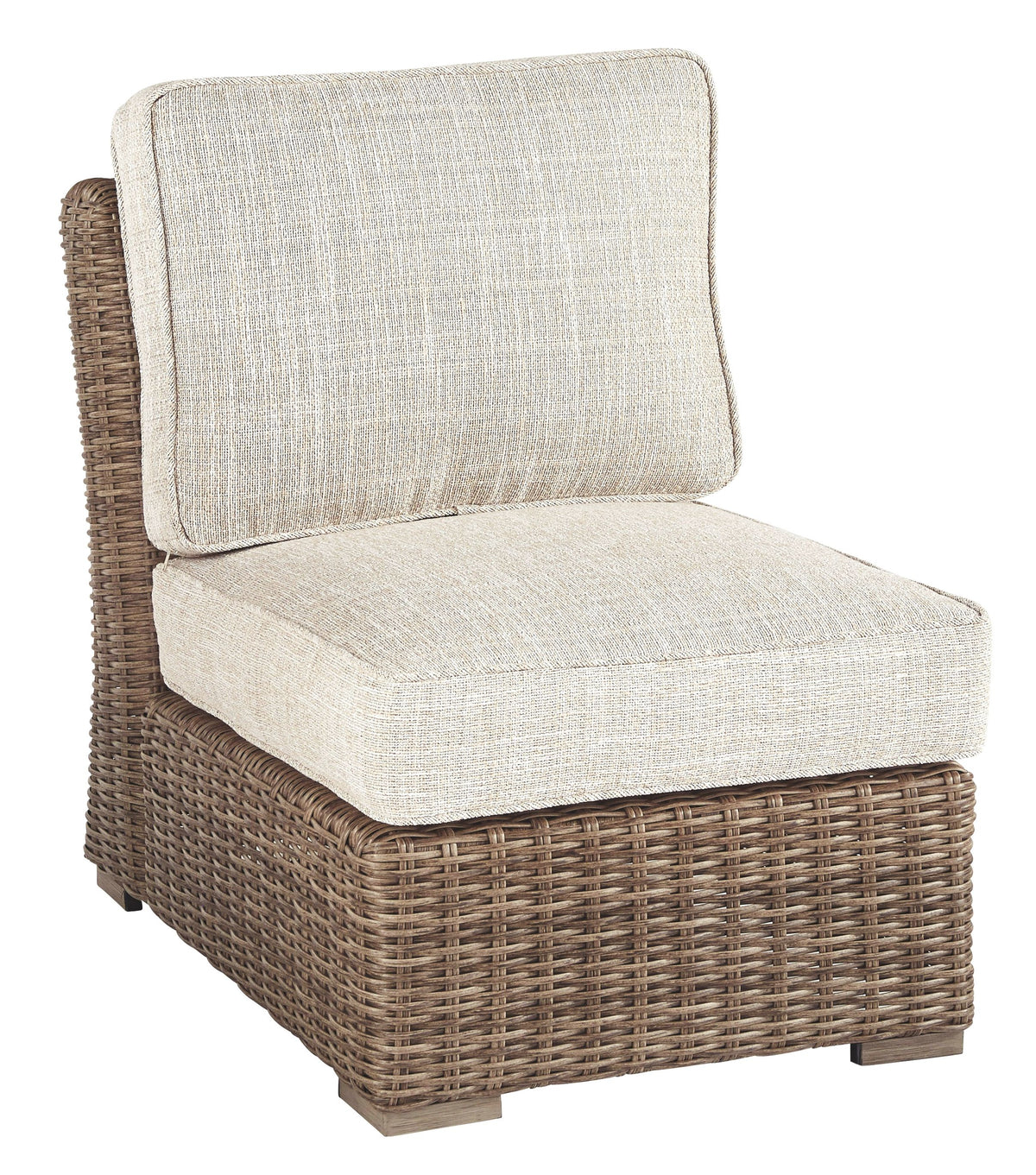 Beachcroft - Beige - Armless Chair W/Cushion - Premium Armless Chairs from Ashley Furniture - Just $634.38! Shop now at brett interiors