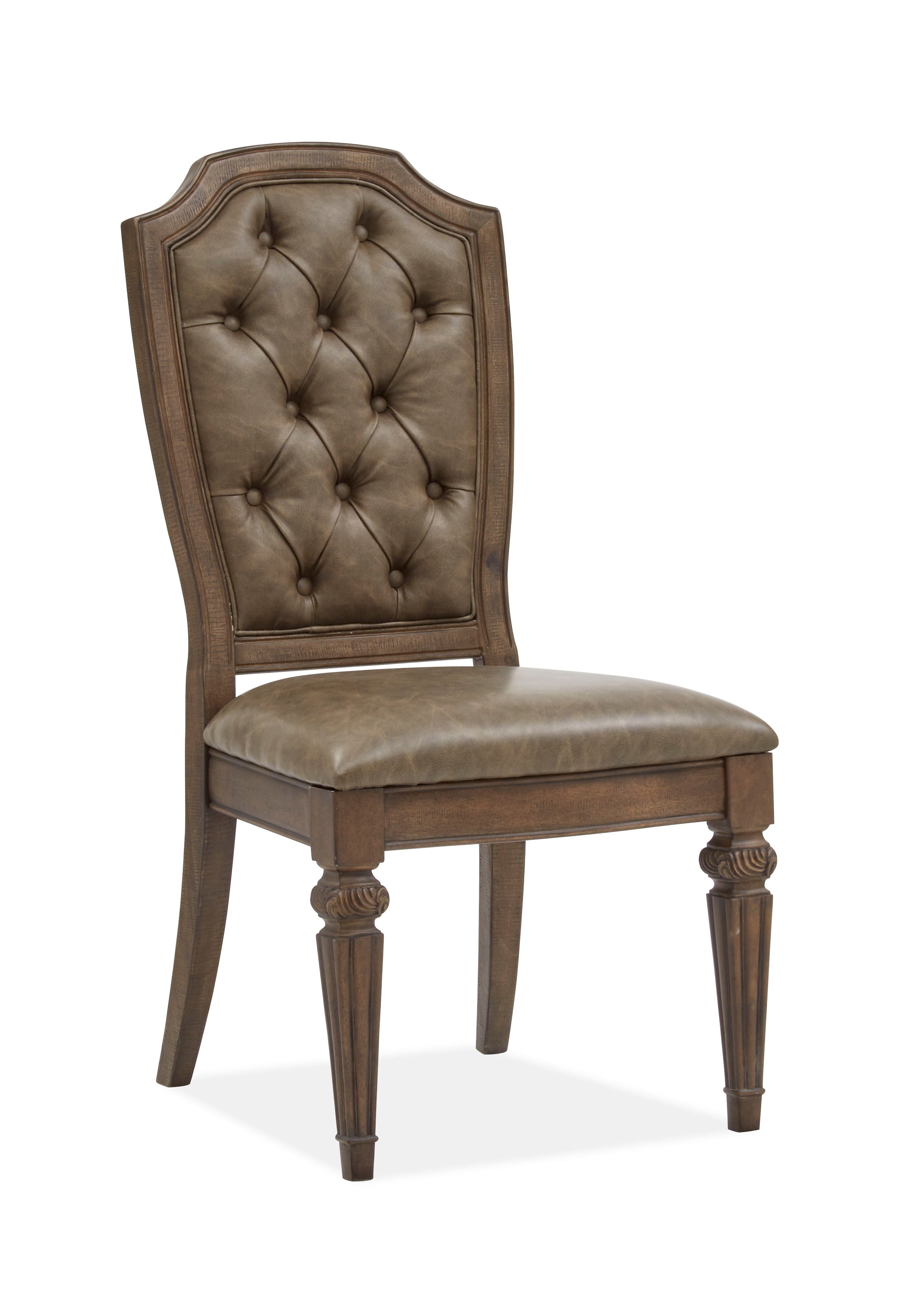 Durango - Wood Dining Side Chair With Upholstered Seat and Back (Set of 2) - Willadeene Brown - Premium Chair Sets from Magnussen Furniture - Just $1185! Shop now at brett interiors