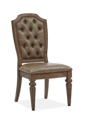 Durango - Wood Dining Side Chair With Upholstered Seat and Back (Set of 2) - Willadeene Brown - Premium Chair Sets from Magnussen Furniture - Just $1185! Shop now at brett interiors