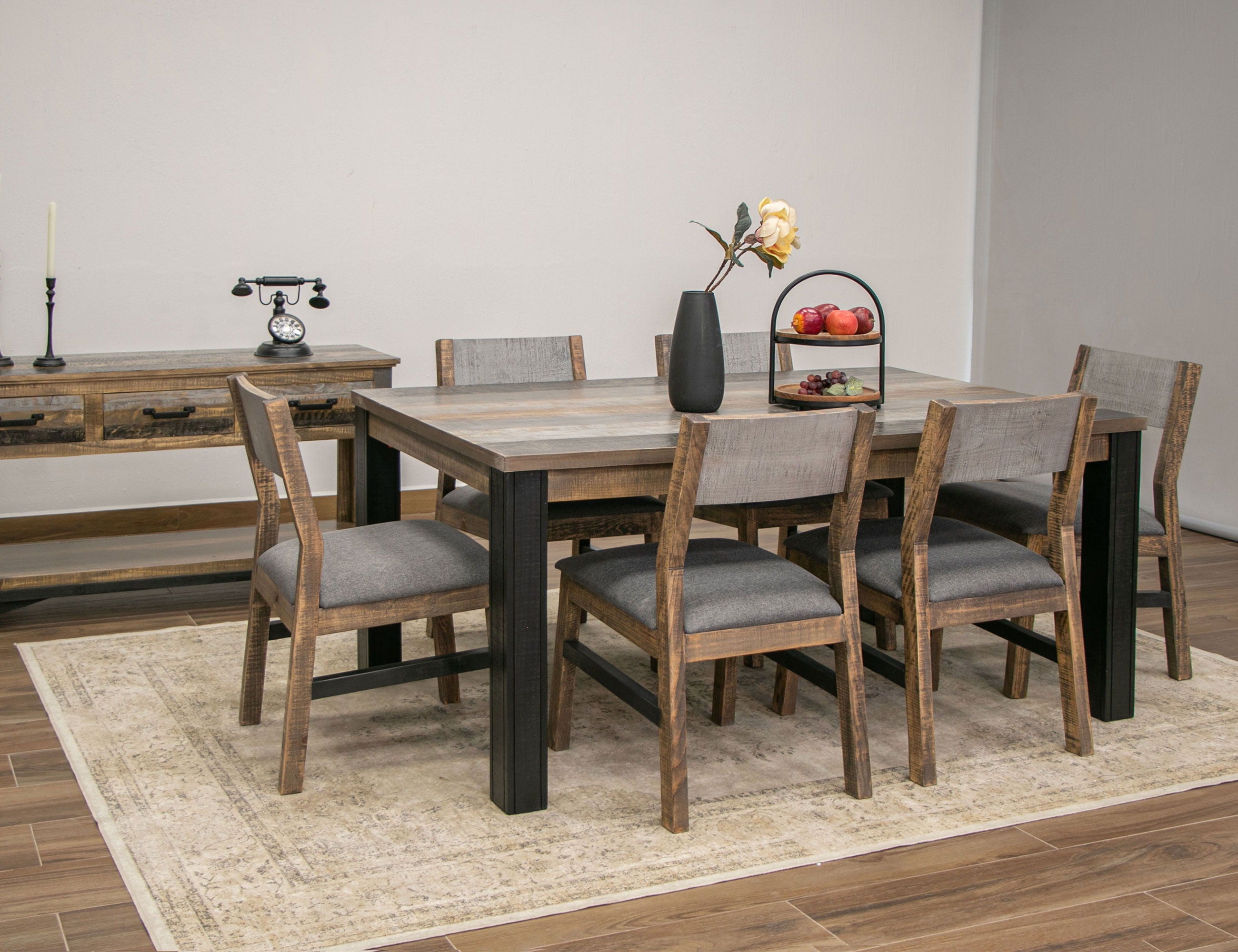 Loft Brown - Table - Two Tone Gray / Brown - Premium Dining Tables from International Furniture Direct - Just $962.50! Shop now at brett interiors