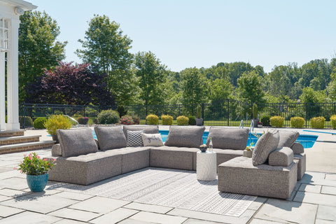 Bree Zee - Outdoor Sectional - Premium Stationary Sectionals from Signature Design by Ashley® - Just $1113.75! Shop now at brett interiors