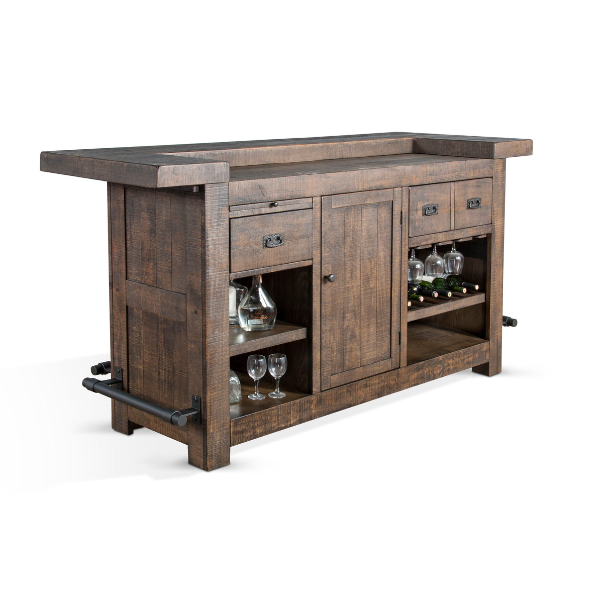 Homestead - Bar - Tobacco Leaf - Premium Bars & Bar Carts from Sunny Designs - Just $1873! Shop now at brett interiors