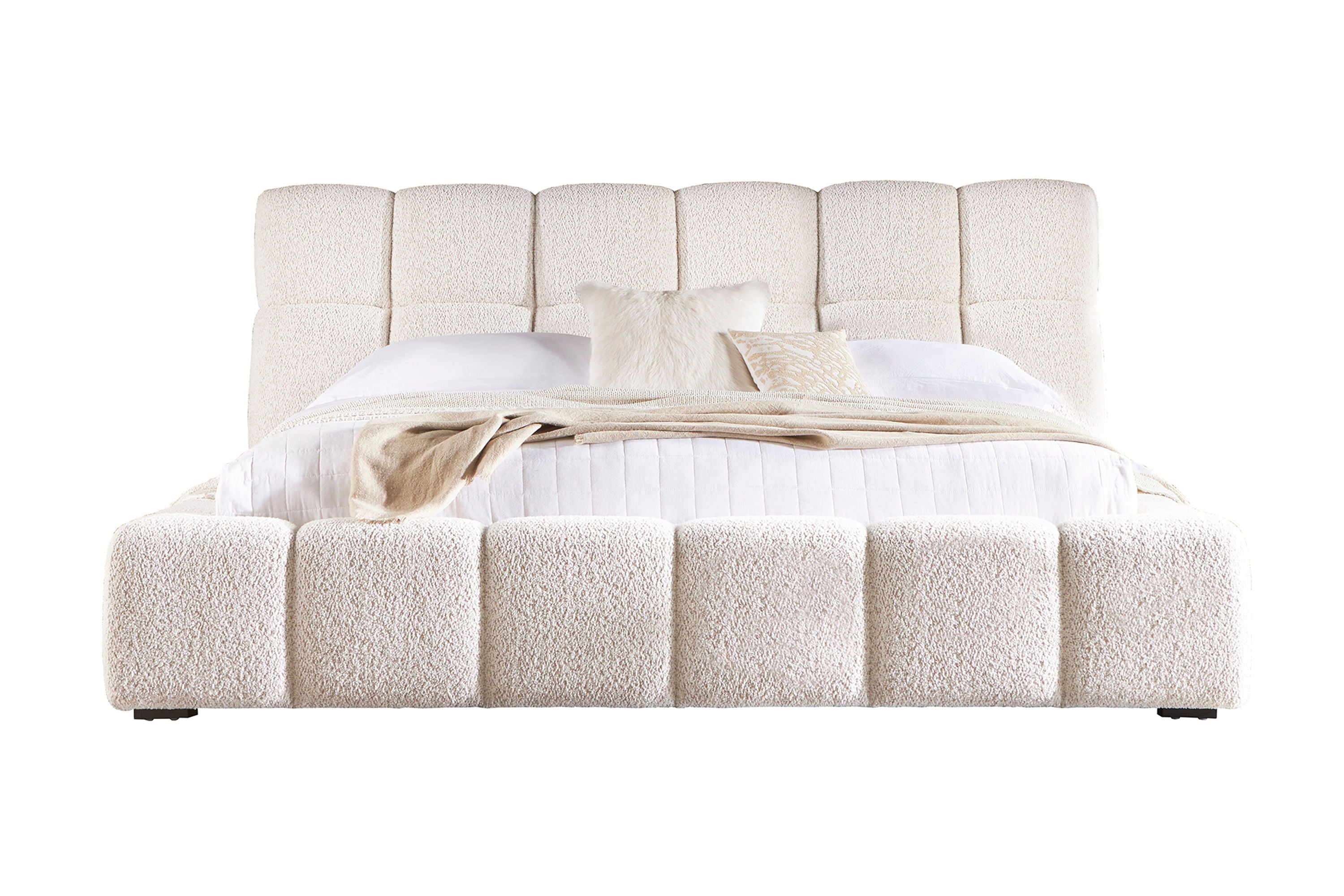 Escape - Fluffy River Rock Upholstered Bed - Premium Upholstered Beds from Parker House - Just $1372.50! Shop now at brett interiors