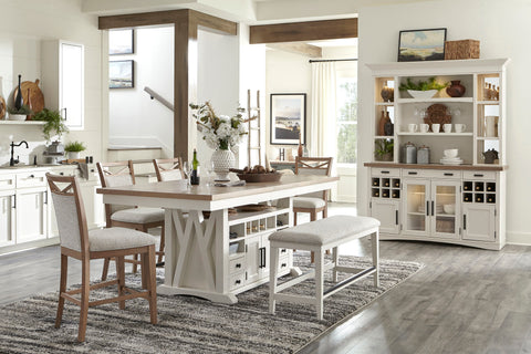 Americana Modern Dining - Island Counter Height Table - Cotton - Premium Counter Tables from Parker House - Just $1572.50! Shop now at brett interiors