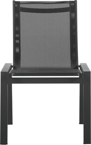 Nizuc - Outdoor Patio Dining Chair (Set of 2) - Black - Premium Chair Sets from Meridian Furniture - Just $750! Shop now at brett interiors