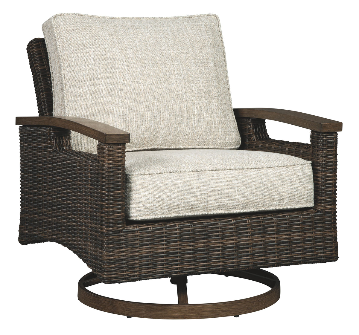 Paradise - Medium Brown - Swivel Lounge Chair (Set of 2) - Premium Chair Sets from Ashley Furniture - Just $1681.25! Shop now at brett interiors