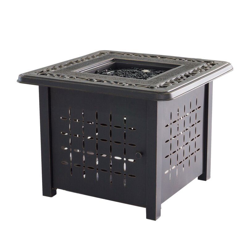 Aluminum Square Firepit Table - Bronze - Premium Fire Pits from Gather Craft - Just $945! Shop now at brett interiors