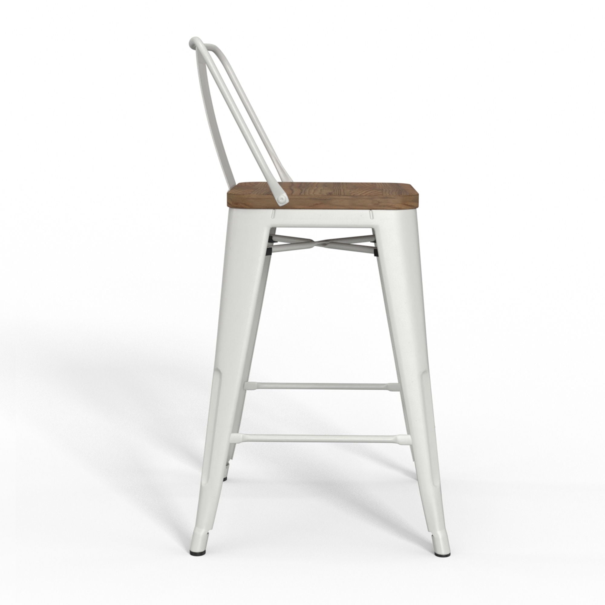 Rayne - 24" Metal / Wood Counter Height Stool - Premium Stool Sets from Simpli Home - Just $182! Shop now at brett interiors