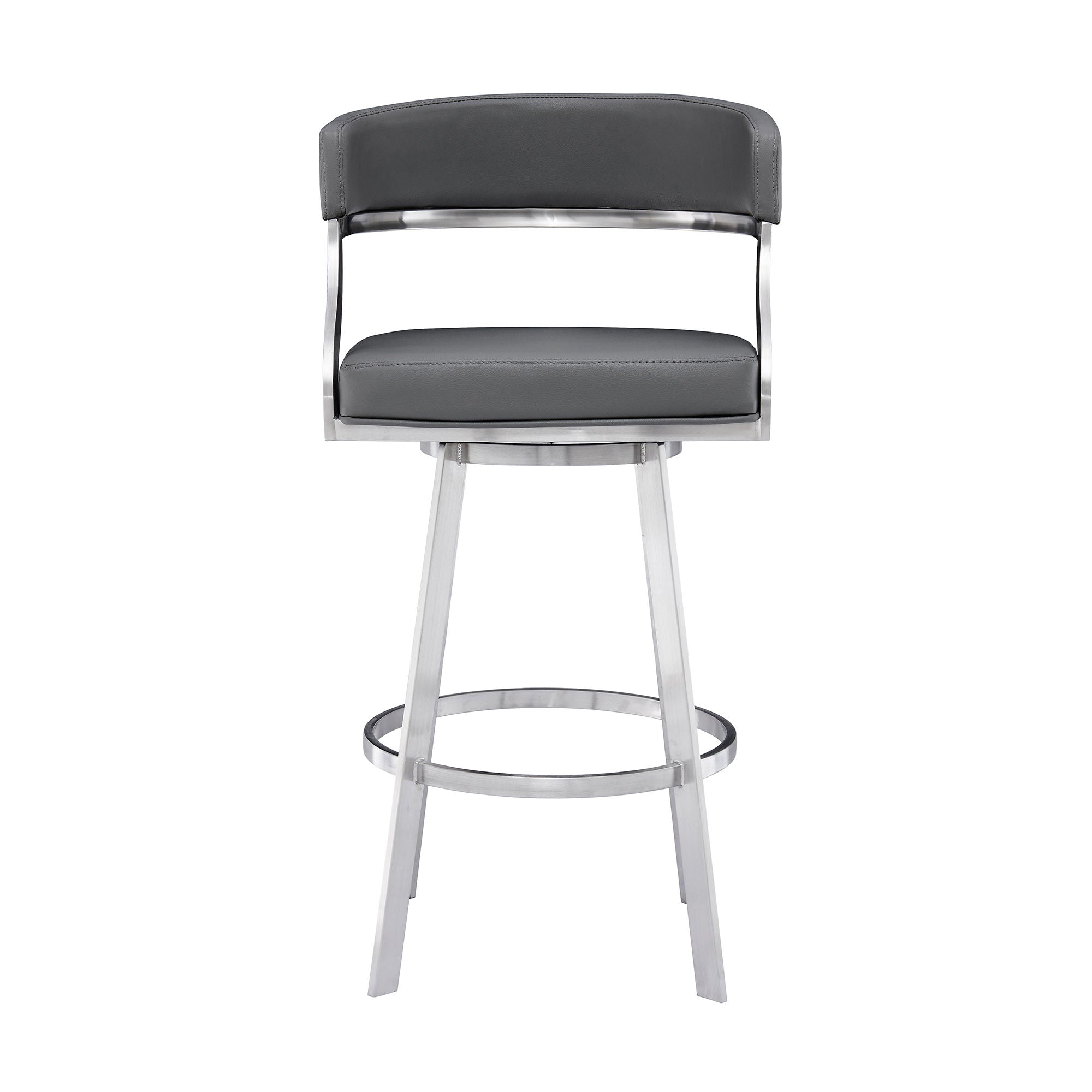 Saturn - Steel Bar Stool - Premium Counter Height (24"-27") from Armen Living - Just $430! Shop now at brett interiors