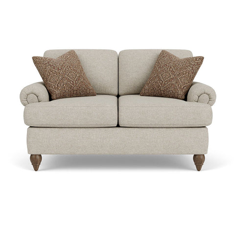 Moxy - Loveseat (Roll Arms And T-Shaped Cushions) - Premium Stationary Loveseats from Flexsteel - Just $1875! Shop now at brett interiors