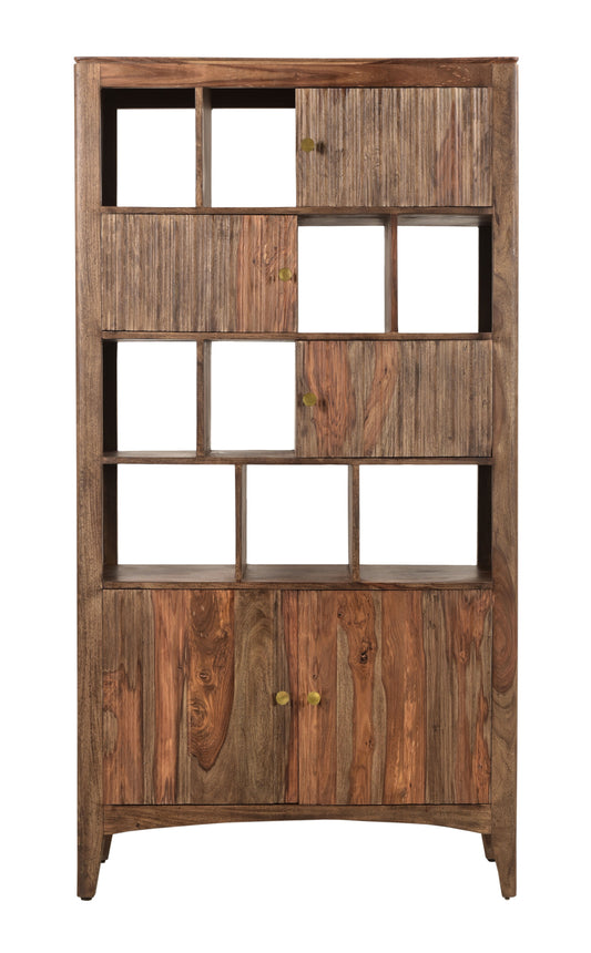 Waverly - Five Door Bookcase - Light Natural Sheesham - Premium Standard Bookcases from Coast2Coast Home - Just $5775! Shop now at brett interiors