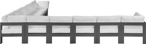 Nizuc - Outdoor Patio Modular Sectional 10 Piece - White - Premium Stationary Sectionals from Meridian Furniture - Just $8925! Shop now at brett interiors