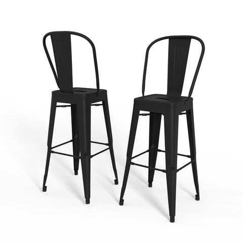 Fletcher - 30" Metal Bar Stool (Set of 2) - Premium Stool Sets from Simpli Home - Just $190! Shop now at brett interiors