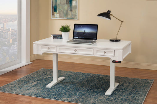 Boca - Power Lift Desk - Cottage White - Premium Lift Top Desks from Parker House - Just $1397.50! Shop now at brett interiors